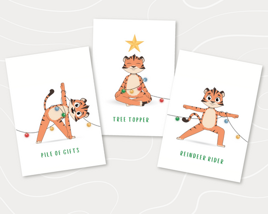 Christmas Yoga Tree Poster & Yoga Cards for Kids!